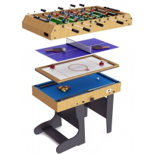 Riley 4 foot 4-in-1 Folding Leg Multi Games Table (M4B-1F)