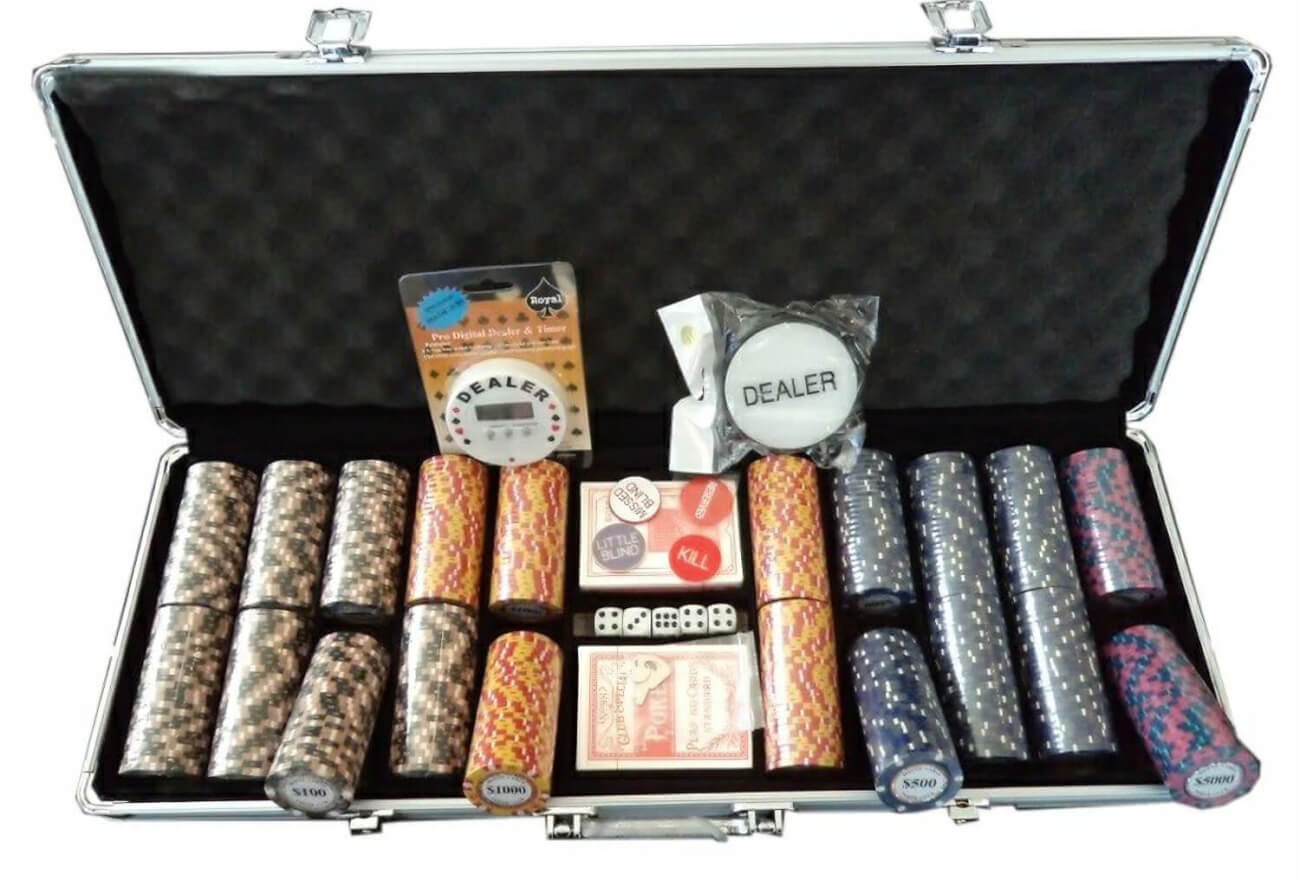 Monte Carlo 500pc 14 Gram Numbered Poker Chip Set