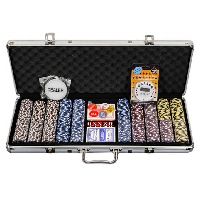 Pro Poker 500 Piece Numbered Poker Chip Set - 14g