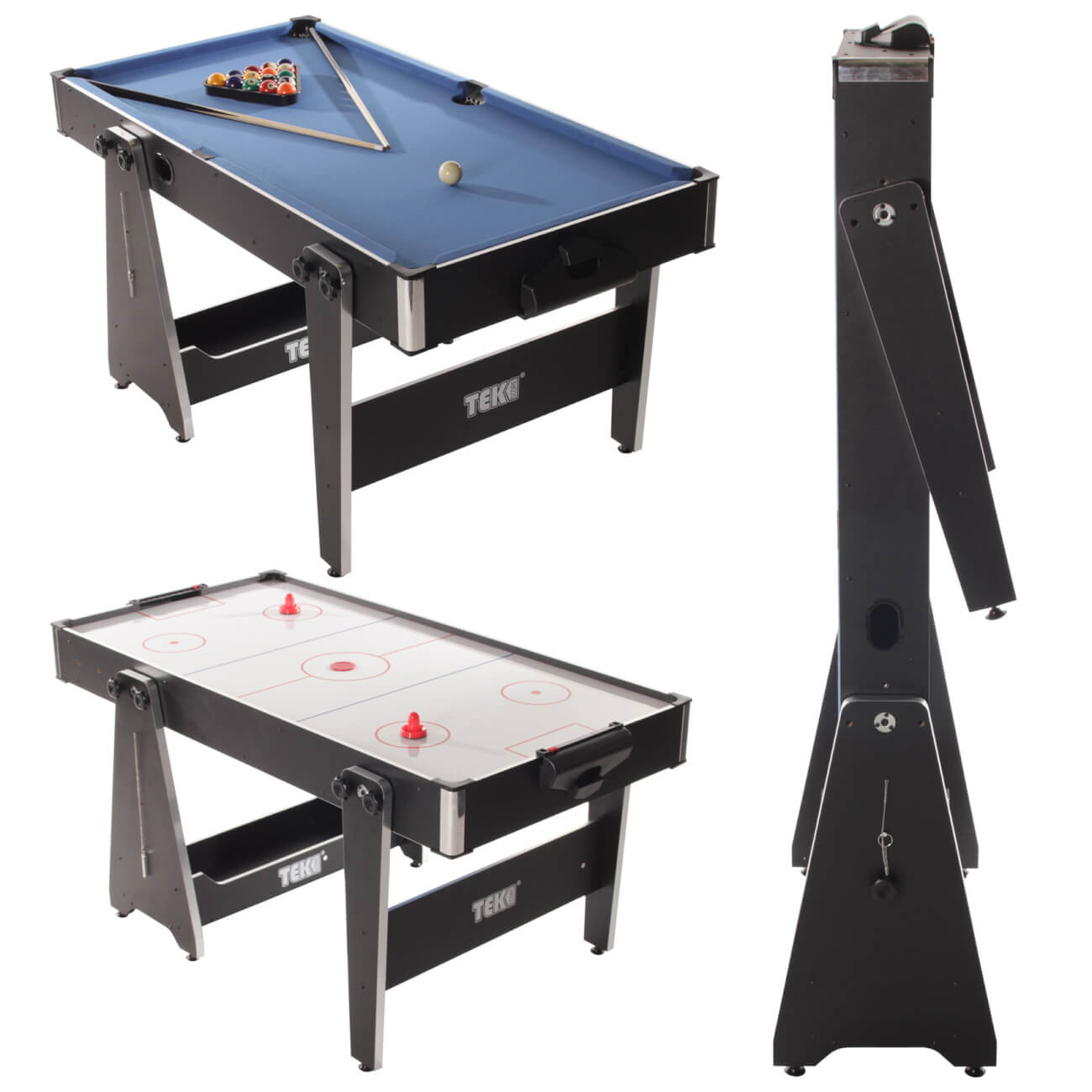 Tekscore 5 foot Folding Leg Multi Games Table
