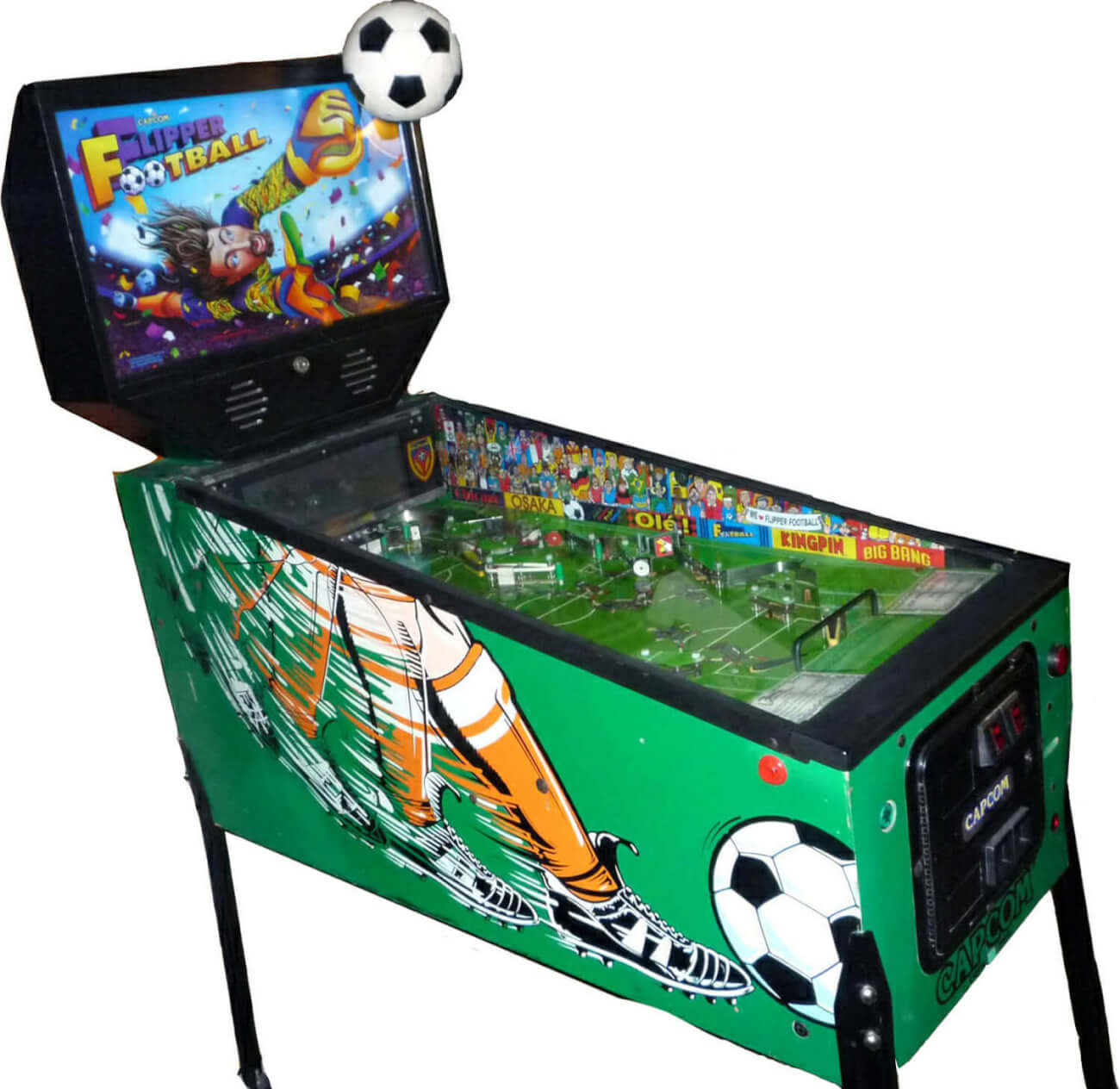 Capcom Flipper Football Pinball Machine