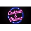 Cocktails & Dreams Neon Bar Sign