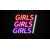 Girls Girls Girls Neon Bar Sign