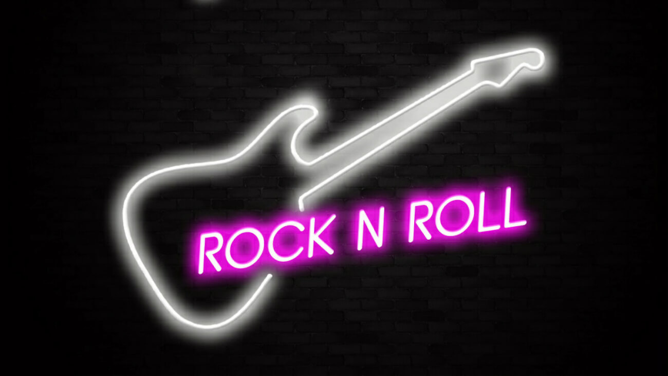 Rock 'n' Roll Neon Bar Sign