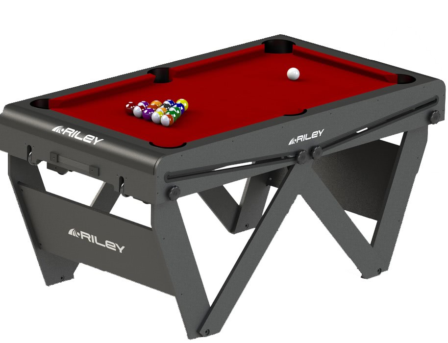Riley 5ft WLeg Folding Pool Table Liberty Games