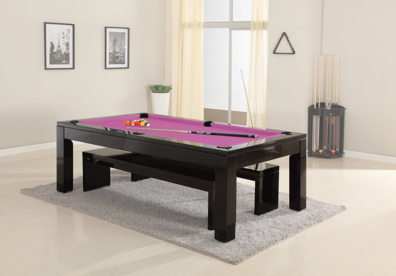 The Phoenix Solid Wood 7ft Slate Bed Pool Dining Table