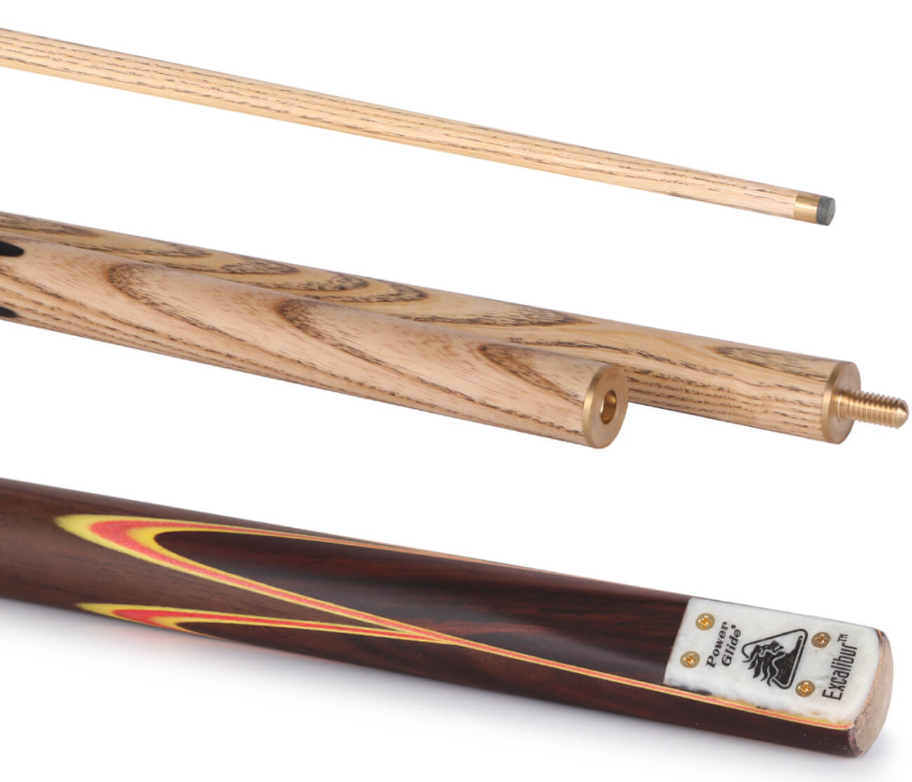 PowerGlide Excalibur 3pc 57in English Pool Cue