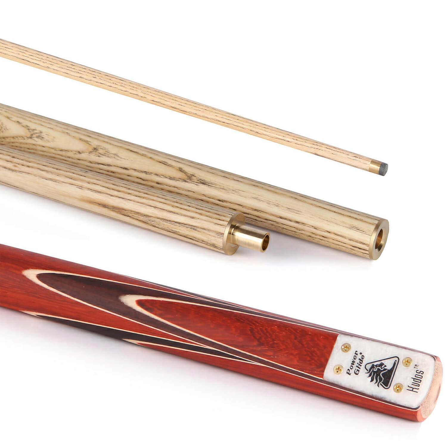 PowerGlide Original Red 2-Piece Centre Split 57” Pool / Snooker Cue