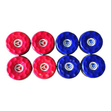 American Shuffleboard Puck Set (4 Red & 4 Blue)