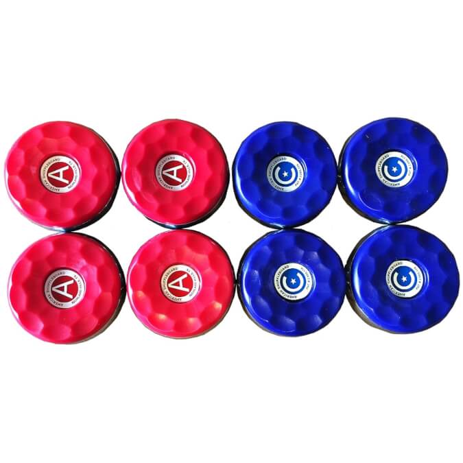 American Shuffleboard Puck Set (4 Red & 4 Blue)