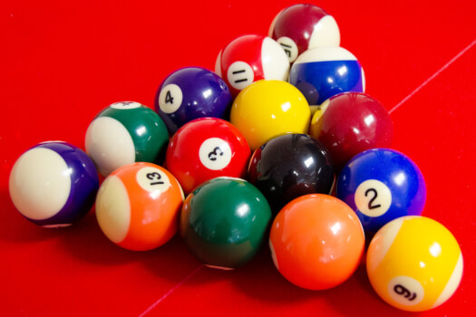 Tekscore Value 2in Spots & Stripes Pool Ball Set