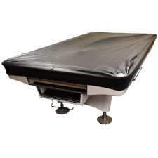Pureline Black Leather Pool Table Cover