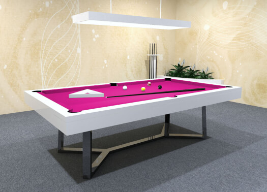 The Silverlight Deluxe Slate Bed Pool Table