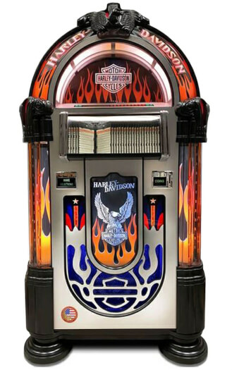 Rock-Ola Harley-Davidson Flames CD Jukebox 