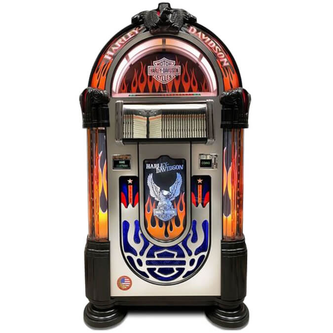 Rock-Ola Harley-Davidson Flames CD Jukebox 
