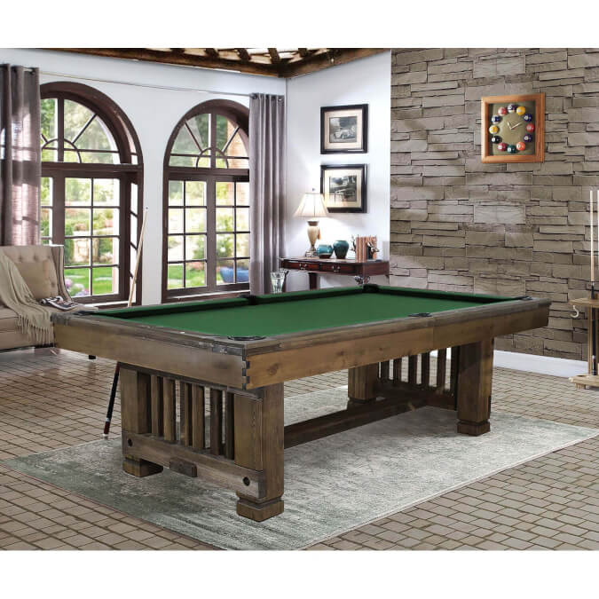 Nebraska Slate Bed 8ft American Pool Table