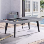 Pureline California Outdoor/Indoor 7ft Slate Bed Pool Dining Table