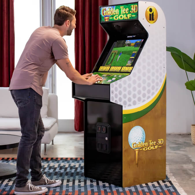 Golden Tee 3D Full Size Arcade Machine by Arcade1up - 8 in 1