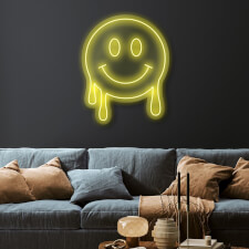 Smiley Face LED Neon Sign