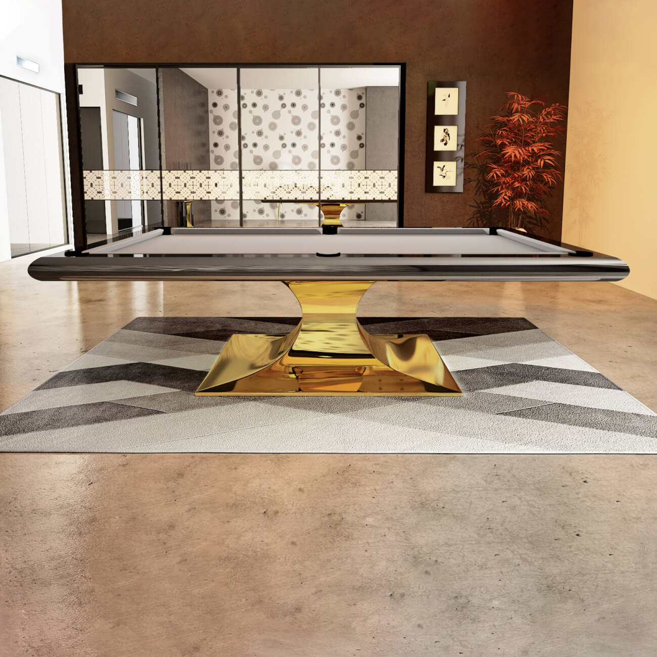 The Graal Slate Bed Pool Table