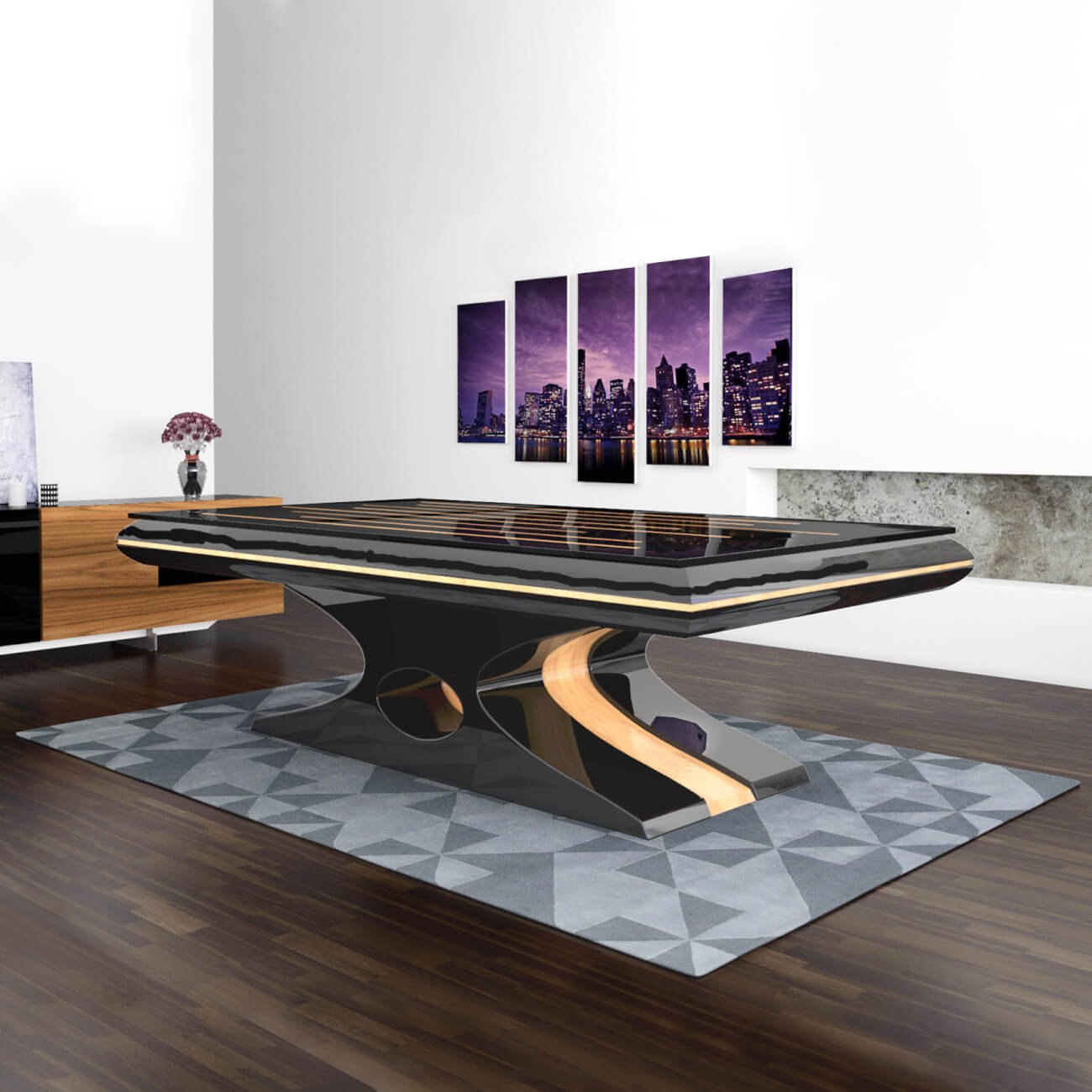 The Spartan Slate Bed Pool Table