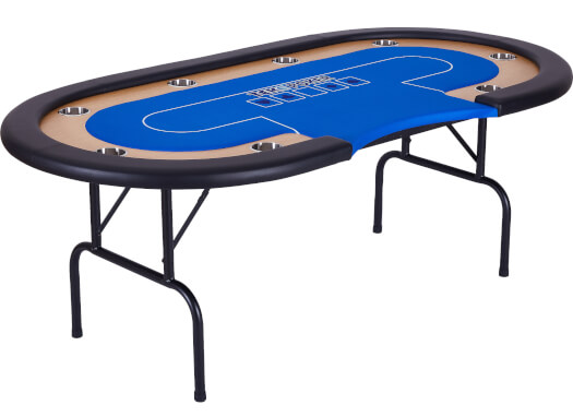 Tekscore Pro Folding Leg 7ft Poker Table With Dealer Position