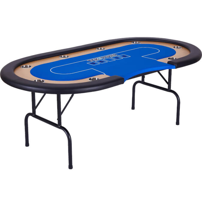 Tekscore Pro Folding Leg 7ft Poker Table With Dealer Position