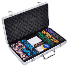 Tekscore 300-Piece Poker Chip & Card Set in Carry Case