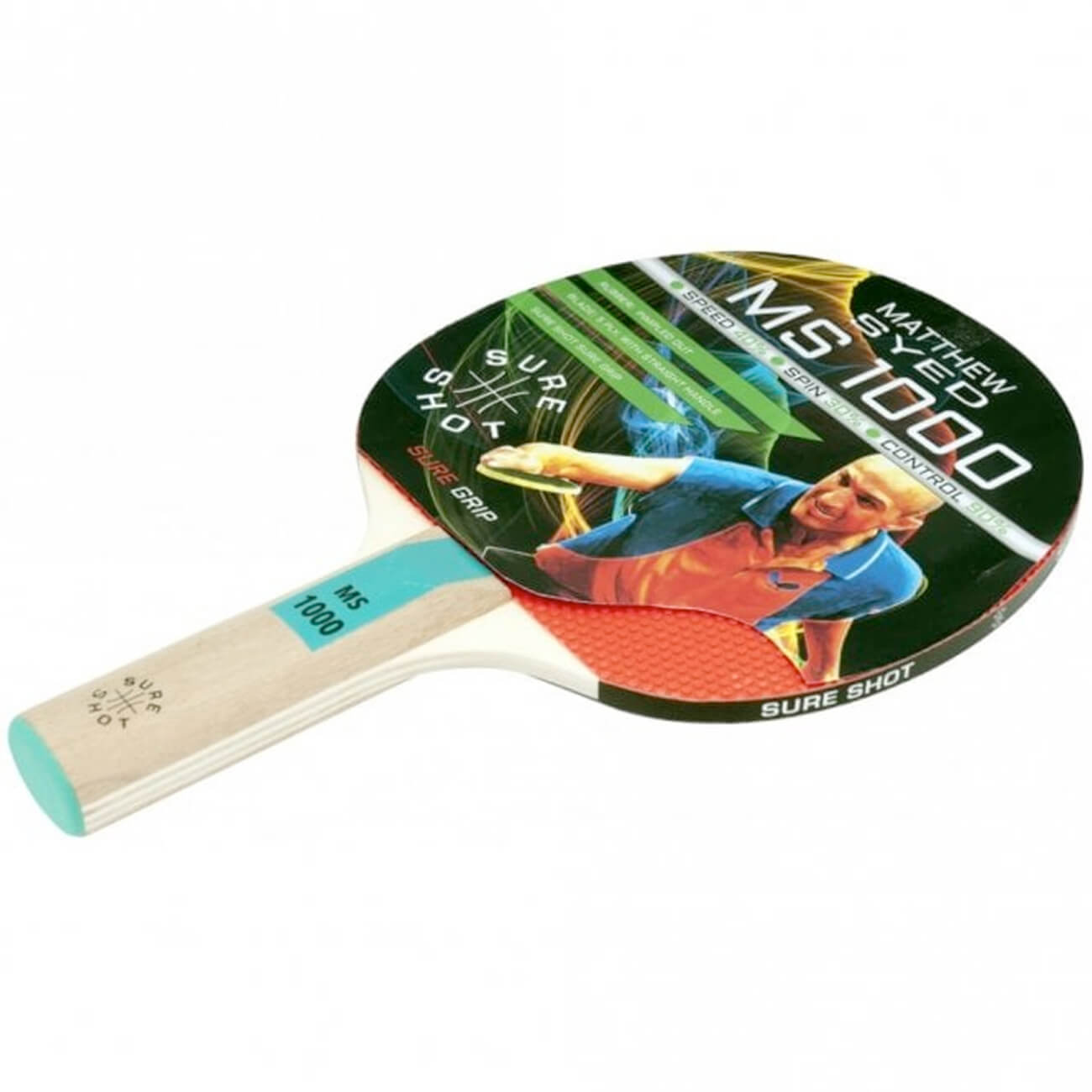 Sure Shot Matthew Syed 1000 Table Tennis Bat