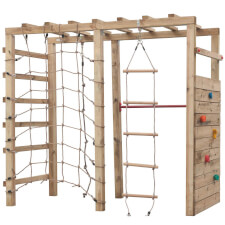 Bokito Multi Challenge Wooden Climbing Frame by Swing King