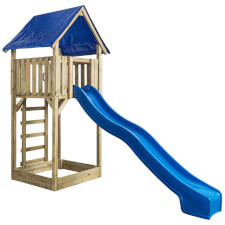 Lisa Wooden Climbing Frame Tower with Slide by Swing King