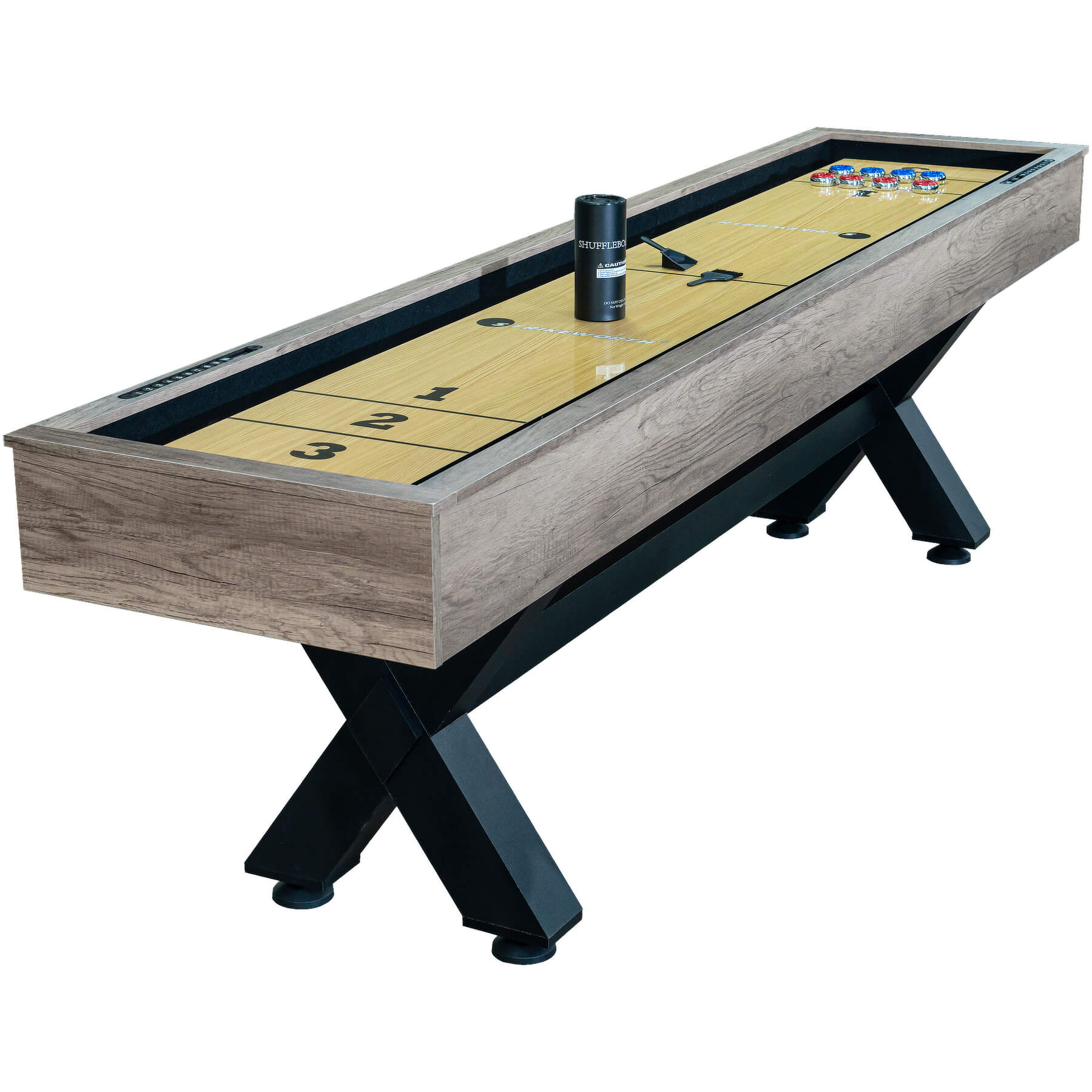 MUSISALY Shuffleboard Score Keeper Set - Wooden Score Counter For Table Games