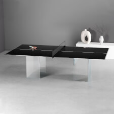 The Crystal Outdoor/Indoor Glass Table Tennis Table