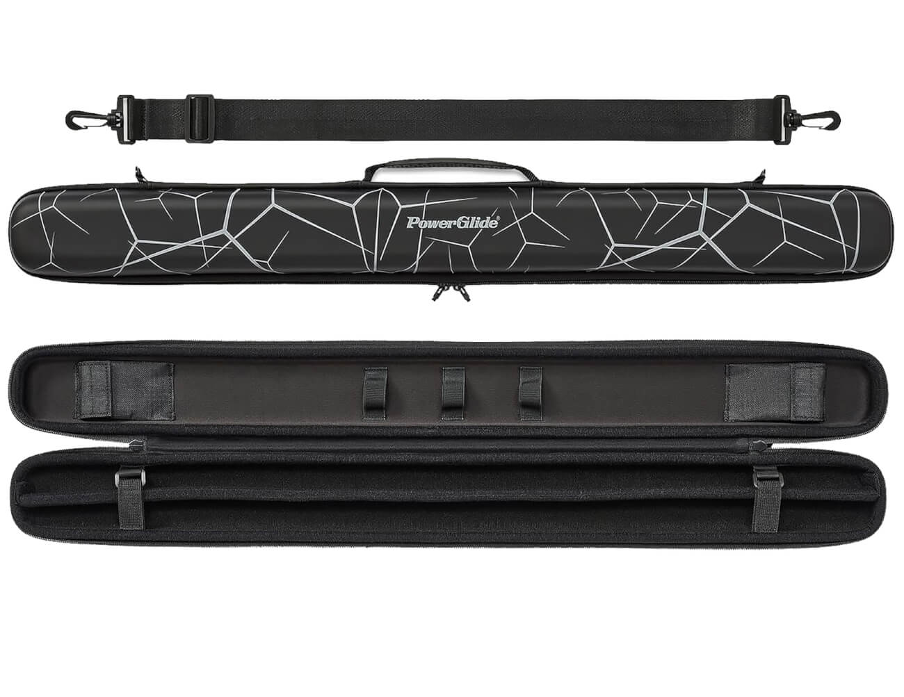 Powerglide Svartur Noir Cue Case for 2-Piece Pool Cue