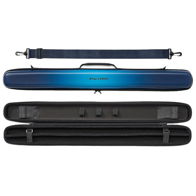 Powerglide Svartur Blue Cue Case for 2-Piece Pool Cue