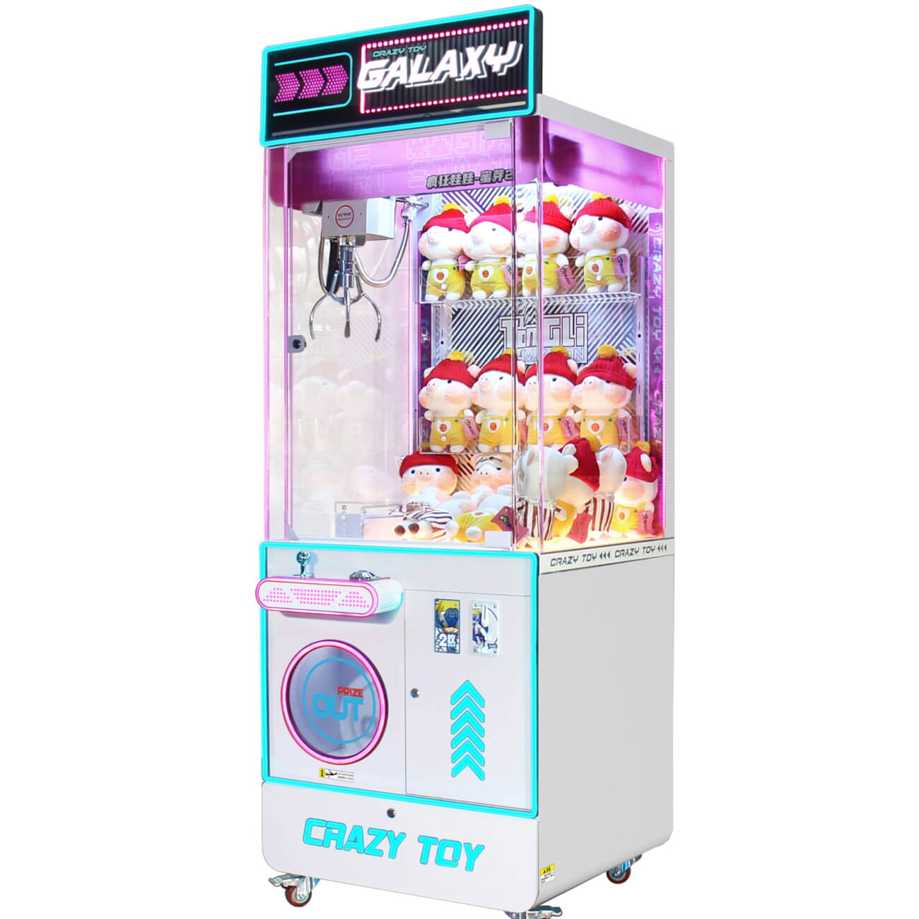 Crazy Toy Galaxy Crane Arcade Machine 