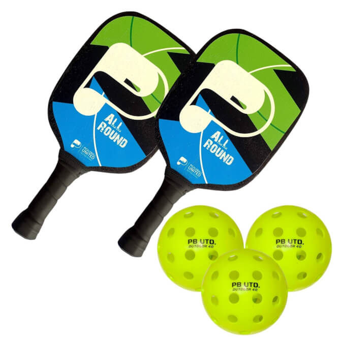 Pickleball United All Round Outdoor 2-Player Set