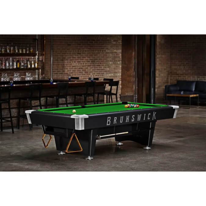Brunswick Black Wolf Pro Gully Slate Bed Pool Table 