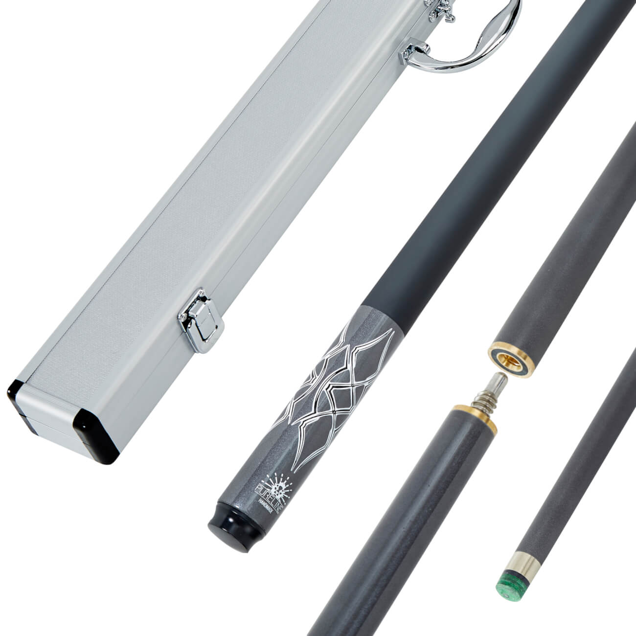 Pureline Storm Fibreglass 57-Inch 2pc Cue & Case Set