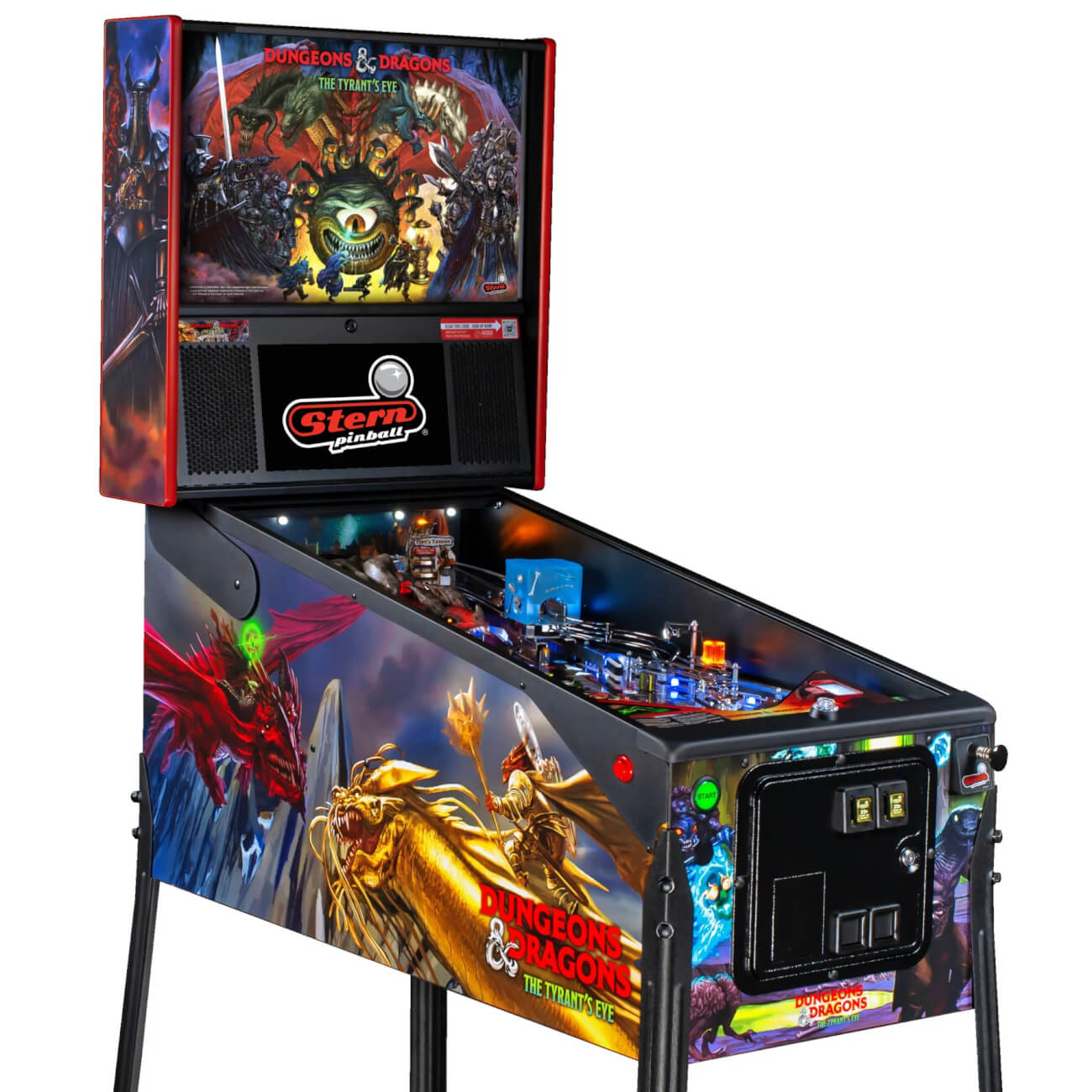 Stern Dungeons & Dragons: The Tyrant's Eye Premium Pinball Machine 