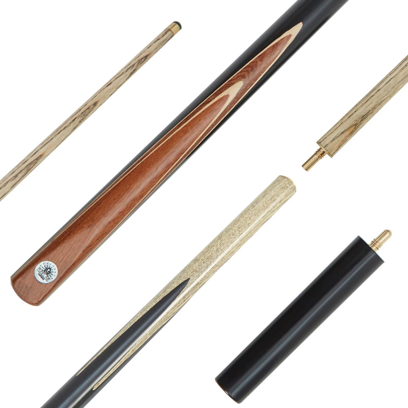 Pureline Focus 1/2-Joint Ash British Pool Cue & Mini-Butt