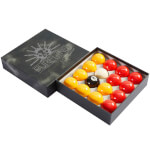 Pureline Premium 2-Inch Red & Yellow British Pool Ball Set