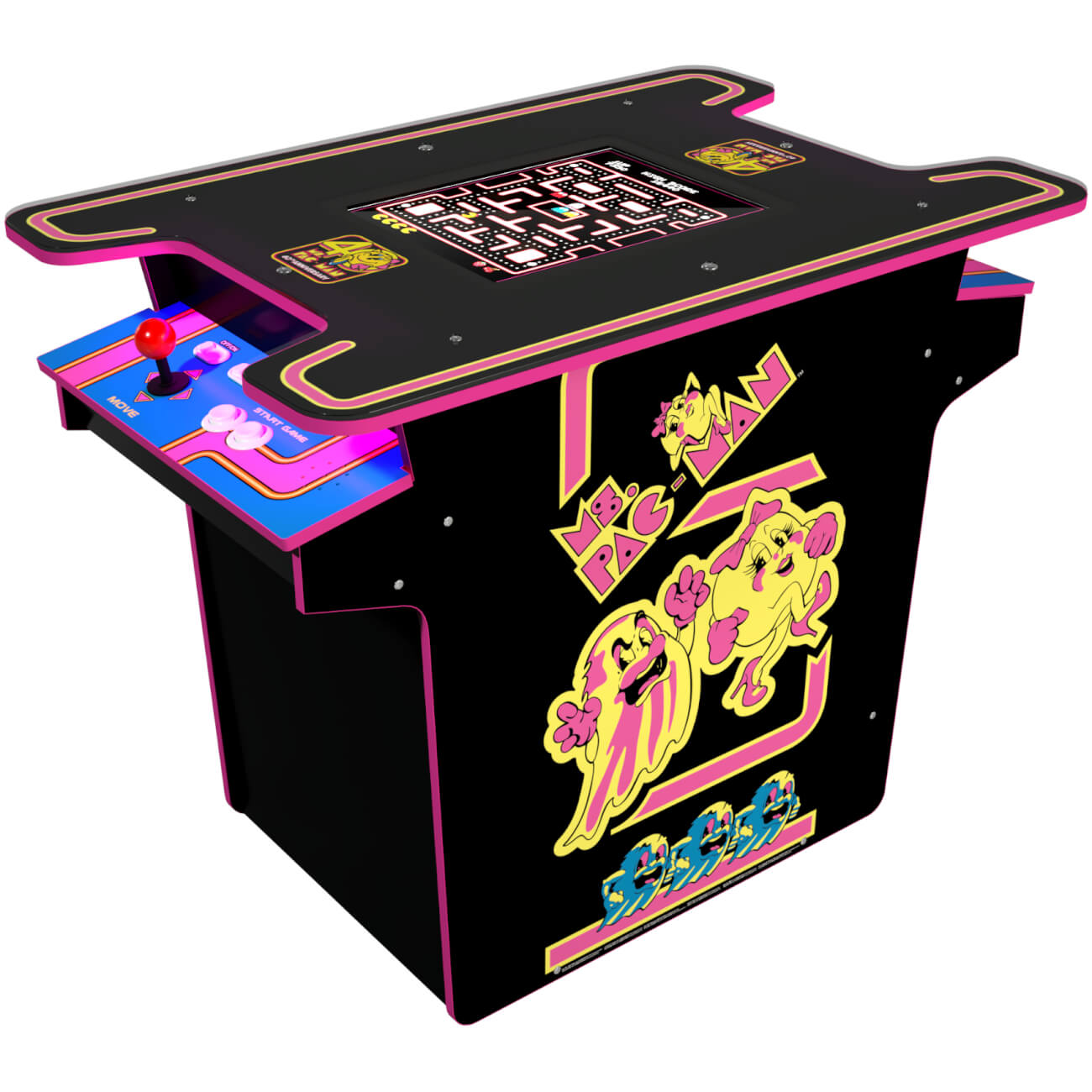 Arcade1Up Ms. Pac-Man 40th Anniversary Cocktail Arcade Table 