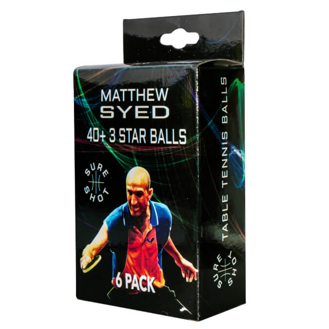 Sure Shot Matthew Syed Three-Star Training Balls (Box of 6)