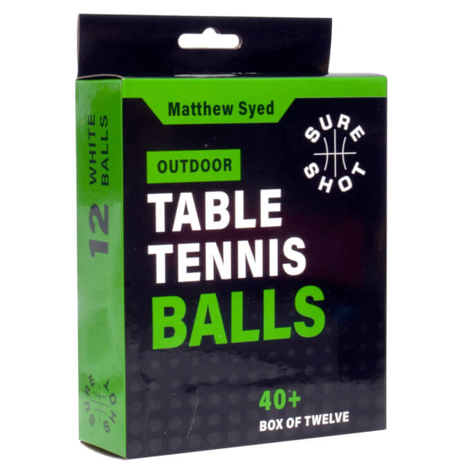 Matthew Syed Outdoor Table Tennis Balls
