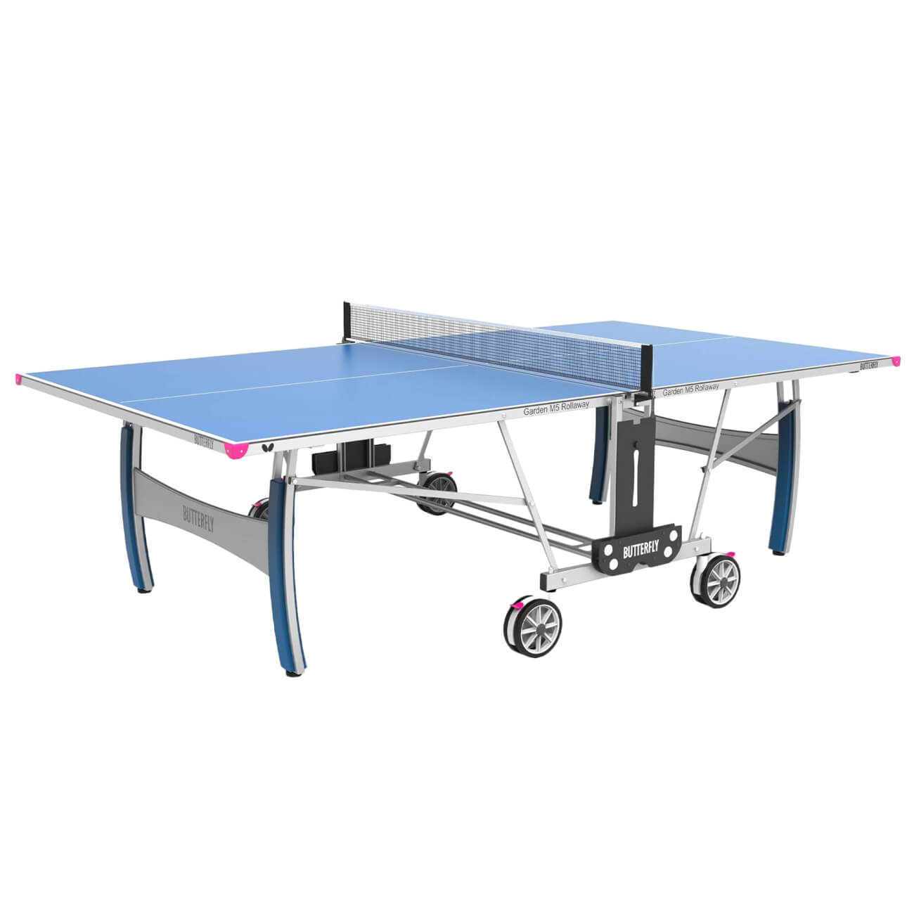 Butterfly Garden M5 Rollaway Outdoor Table Tennis Table