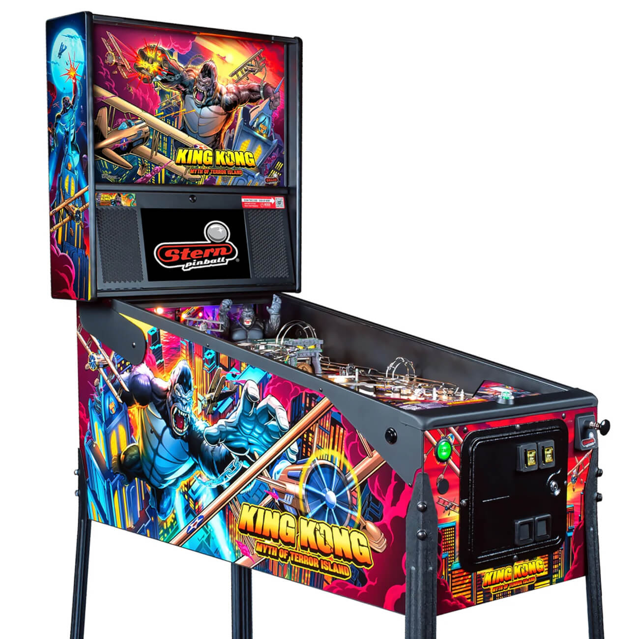 Stern King Kong: Myth of Terror Island Premium Pinball Machine 