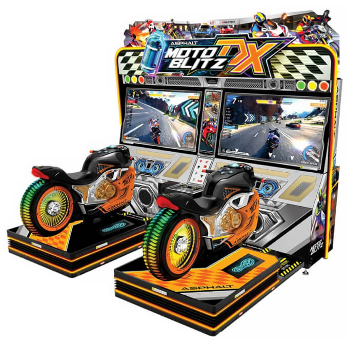 SEGA Asphalt Moto Blitz Motion Twin Arcade Machine