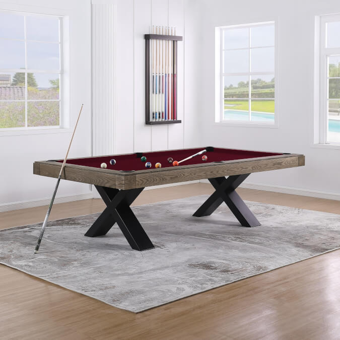 The Pureline Texas Evo 8ft Slate Bed American Pool Table