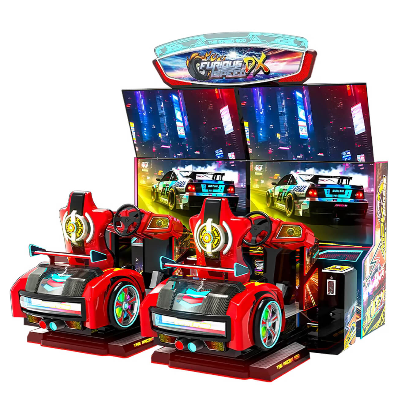 The Furious Speed DX Twin Driving Arcade Machine